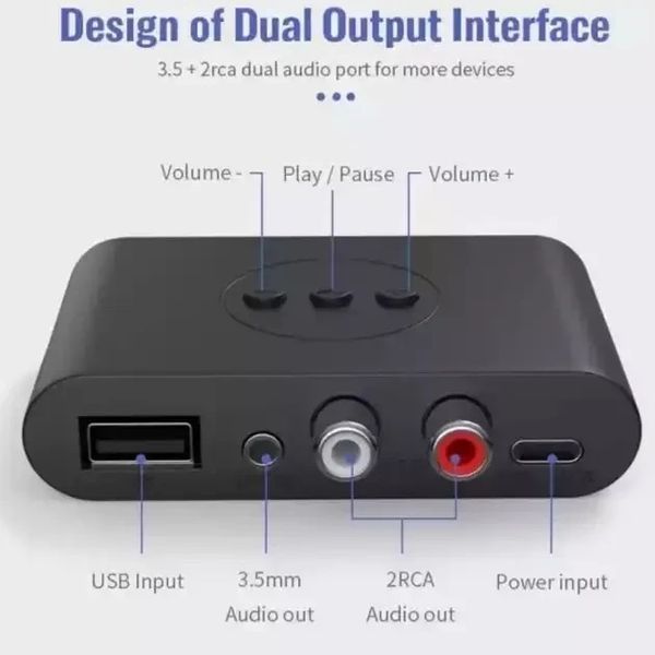 Bluetooth-адаптер 5.0 BLS-B21 NFC, аудиоприемник стереоресивер 16-21 фото