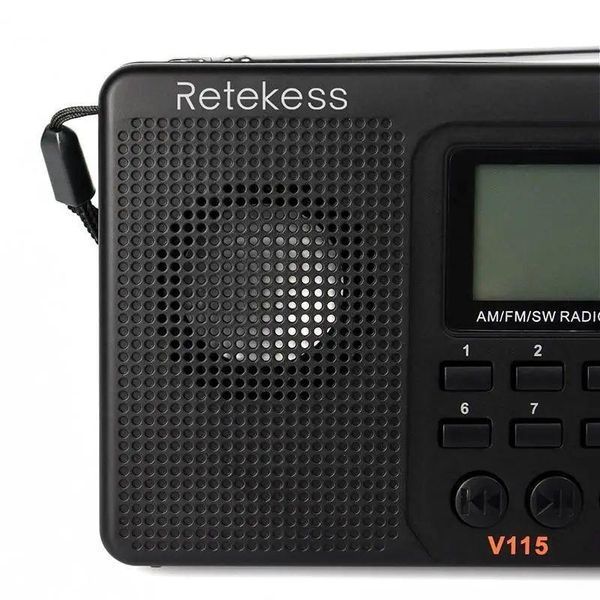 Радіоприймач&nbsp;RETEKESS V115 | FM радіо | MP3 плеєр | диктофон 16-32 фото