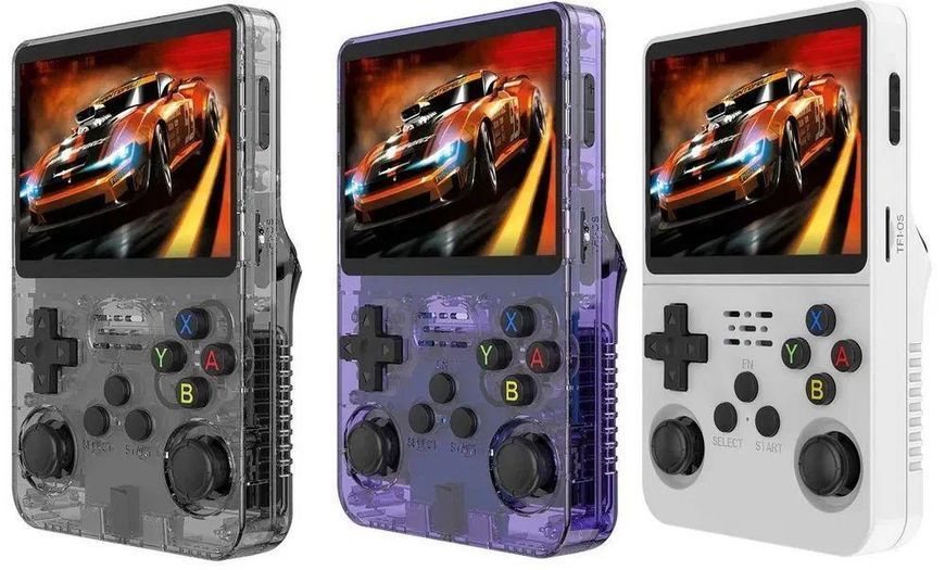 Ретро консоль Data Frog R36S Grey ігрова приставка | 10000+ ігор 24-17 фото