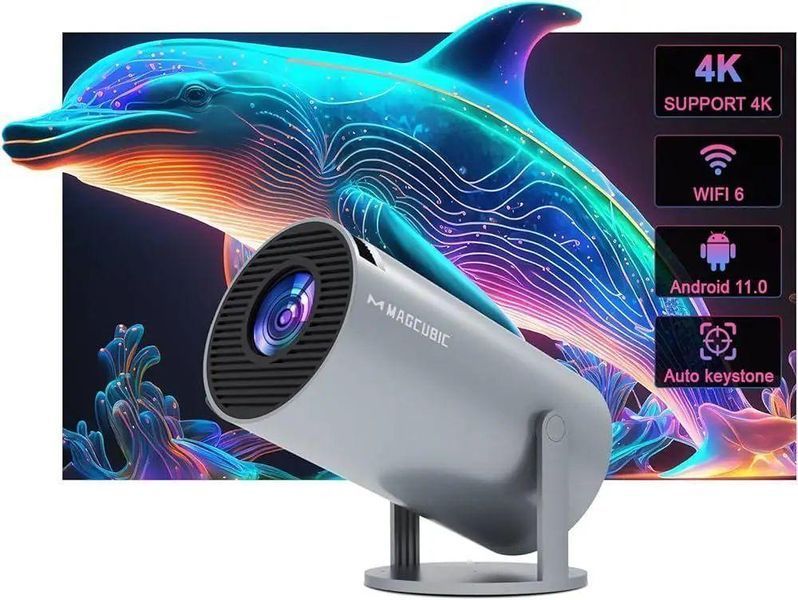 Проектор Magcubic HY300 Grey 4K, домашній кінотеатр 19-13 фото