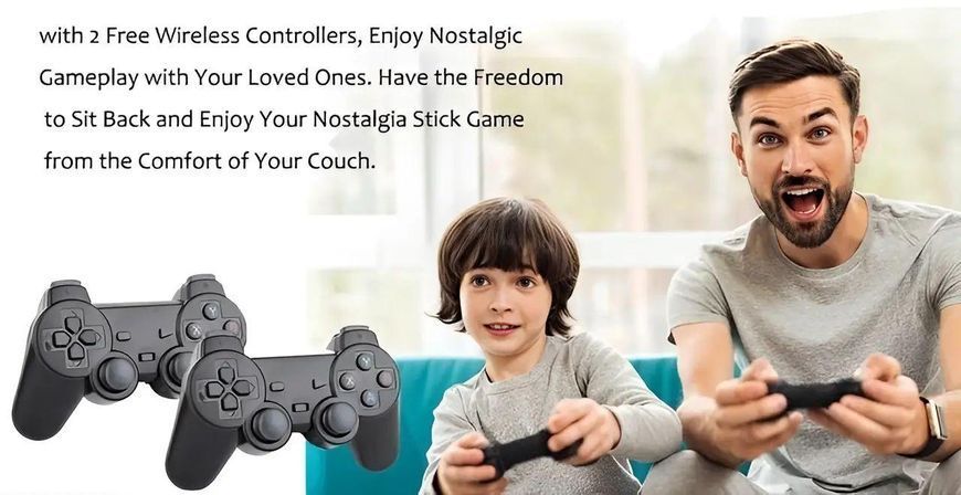Игровая приставка консоль X2 Plus 64gb GD10 + 2 шт беспроводные джойстики 24-18 фото