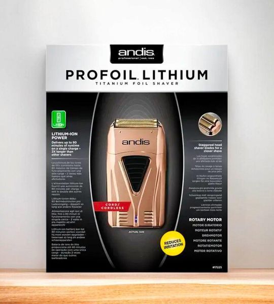 Електробритва шейвер Andis Copper Profoil Lithium Titanium Foil Shaver TS-1 (AN 17225) 11-17 фото