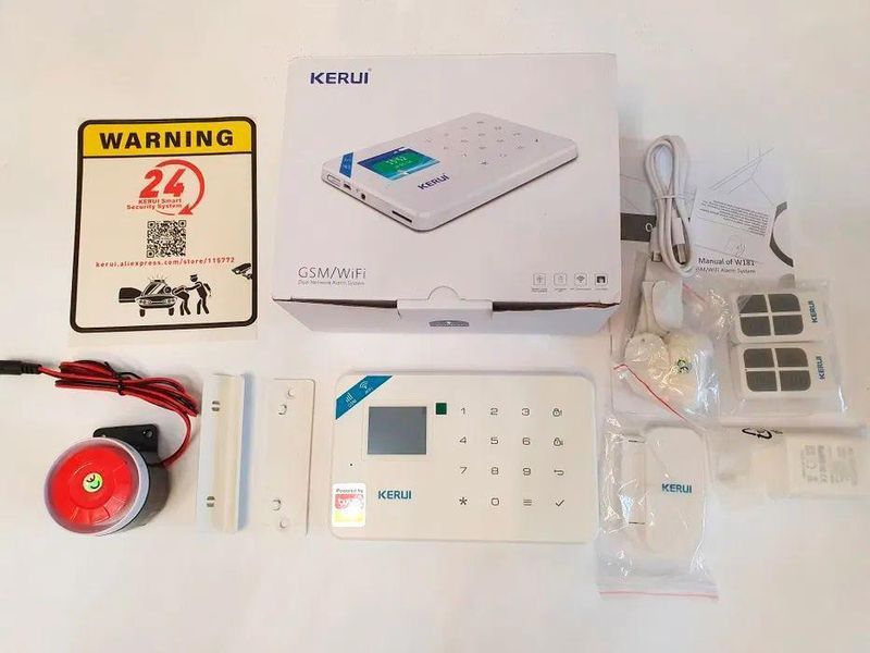 Бездротова Wi-Fi GSM сигналізація KERUI W181 20-13 фото