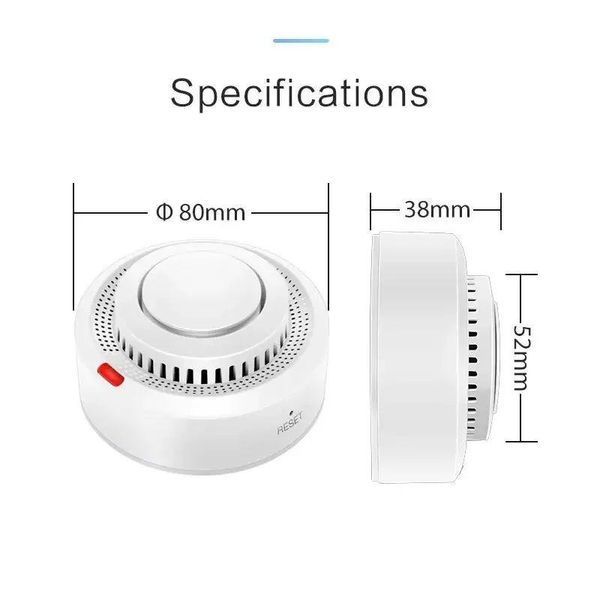 Wi-Fi датчик диму Tuya SmartLife 20-17 фото