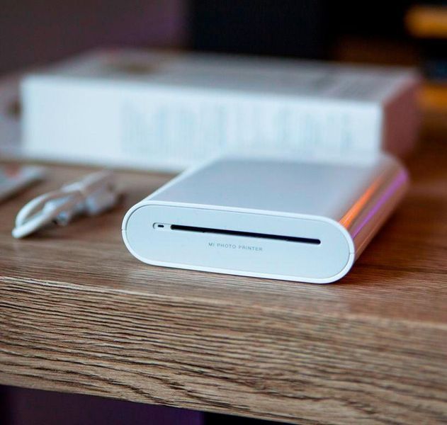 Мини фотопринтер Xiaomi Mi Pocket Photo Printer + набор фотобумаги 16-28 фото