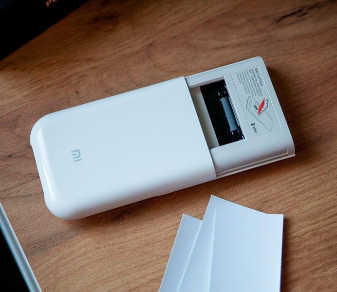 Мини фотопринтер Xiaomi Mi Pocket Photo Printer + набор фотобумаги 16-28 фото