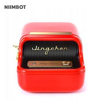 Принтер етикеток стікерів Niimbot B21 Red, термопринтер + рулон етикеток (230 шт) 26-14 фото