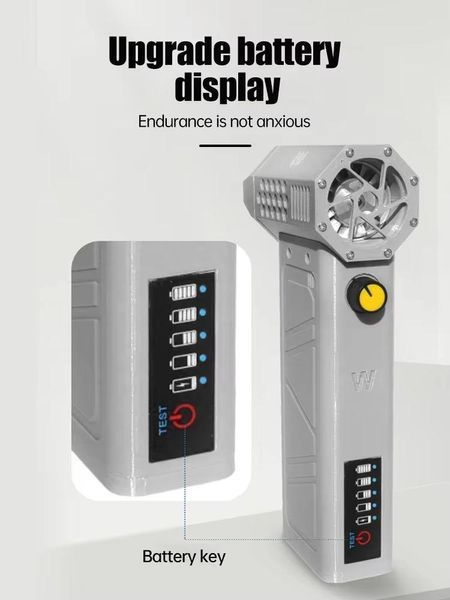 Турбовентилятор Violent Mini Turbo Jet Fan Grey | 8000 мАг | 130 000 об/хв 16-43 фото