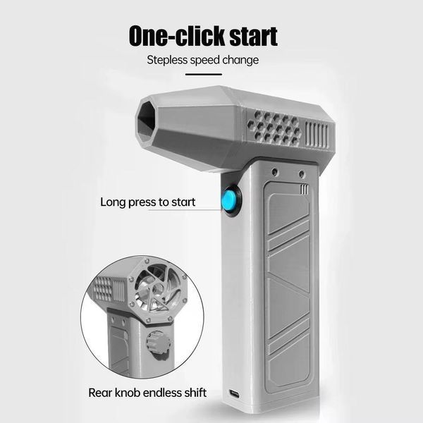 Турбовентилятор Violent Mini Turbo Jet Fan Grey | 8000 мАг | 130 000 об/хв 16-43 фото