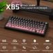ATTACK Shark X85 Pink бездротова клавіатура 75% | RGB підсвітка | бокове гравіювання 21-16 фото 7