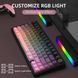ATTACK Shark X85 Pink бездротова клавіатура 75% | RGB підсвітка | бокове гравіювання 21-16 фото 5