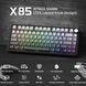 ATTACK Shark X85 Grey бездротова клавіатура 75% | RGB підсвітка | бокове гравіювання 21-18 фото 7