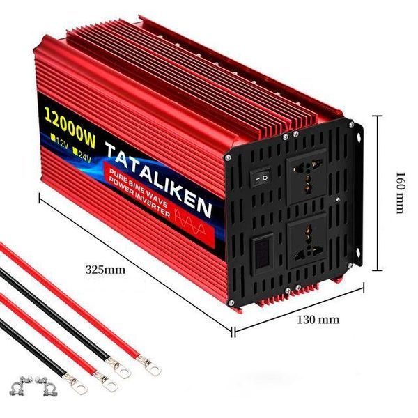 Перетворювач напруги TATALIKEN 12000w | 12V на 220V | ЧИСТИЙ СИНУС 15-21 фото