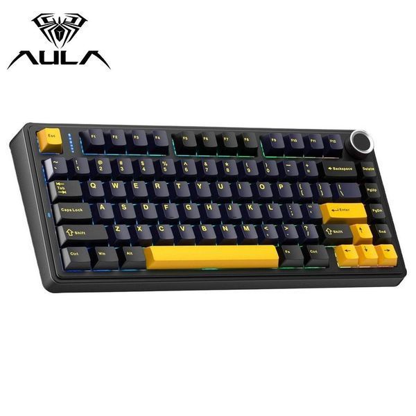 Бездротова клавіатура AULA F75 Thunder Black | RGB підсвітка 2616571512 фото