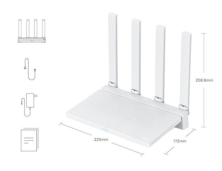 Роутер маршрутизатор Xiaomi AX3000T | Wi-Fi 6 (до 3000 Мб/с) | NFC 17-11 фото
