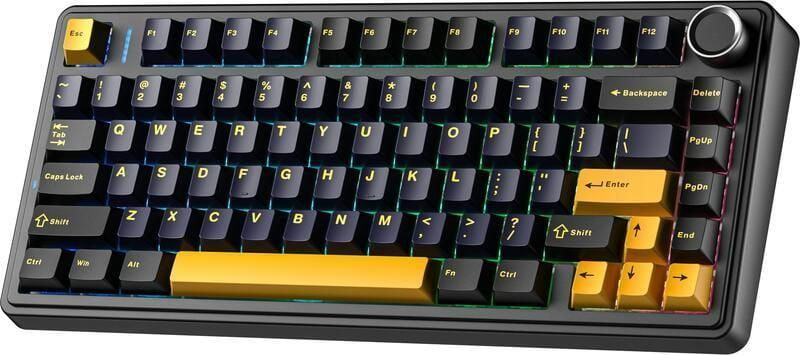 Бездротова клавіатура AULA F75 Thunder Black | RGB підсвітка 2616571512 фото