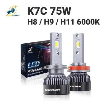Автолампы DAWN KNIGHT K7C H8/H9/H11 6000K (75W) с обманкой (Canbus) 5-91 фото