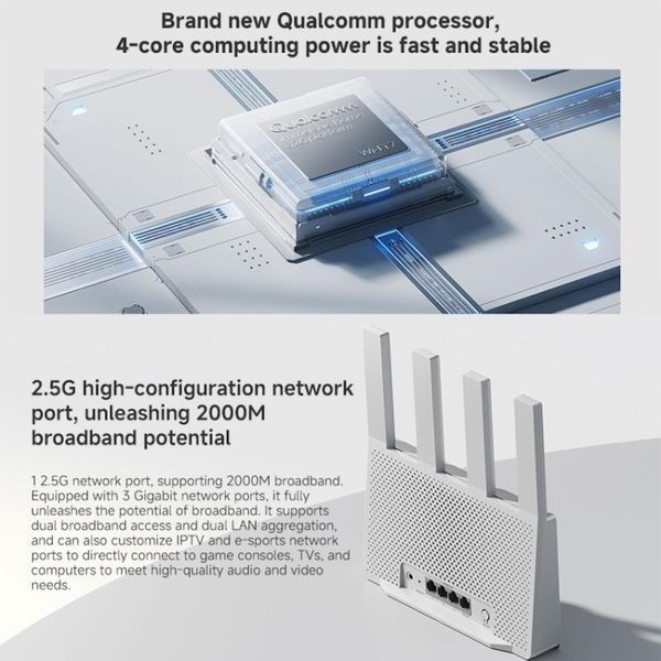 Роутер Xiaomi Router BE3600 маршрутизатор | Wi Fi 7 | 3570 Мб/с | Mesh 17-15 фото