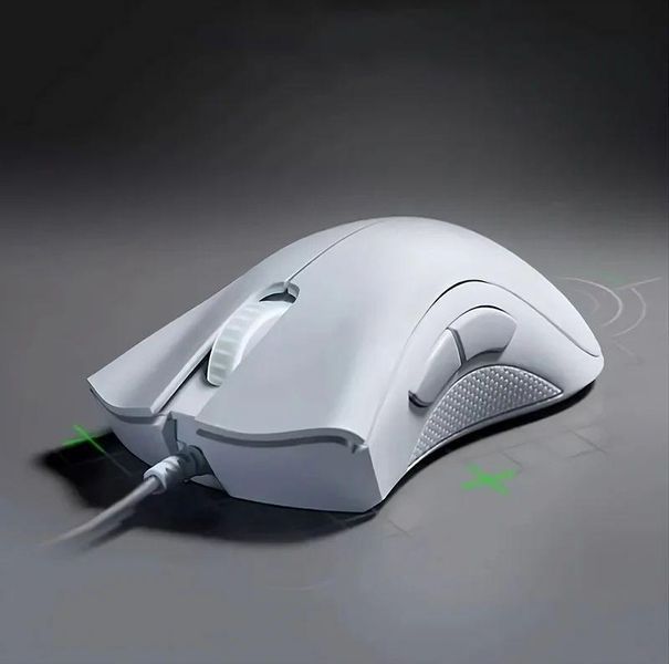 Мишка ігрова Razer DeathAdder Essential White | 6400 DPI 22-15 фото