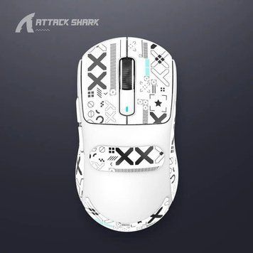 Бездротова мишка&nbsp;ATTACK SHARK X3 White | PAW3395 | 26000 DPI | 65 годин на одному заряді 22-19 фото