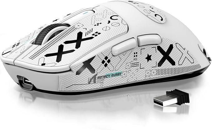 Бездротова мишка&nbsp;ATTACK SHARK X3 White | PAW3395 | 26000 DPI | 65 годин на одному заряді 22-19 фото