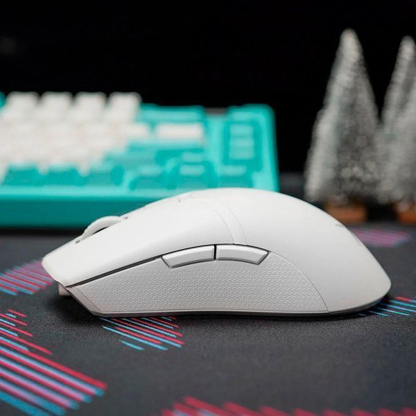 Беспроводная мышка Delux M800 PRO White | Сенсор PAW3395 | 800-26000 DPI | 60 часов аккум 22-21 фото
