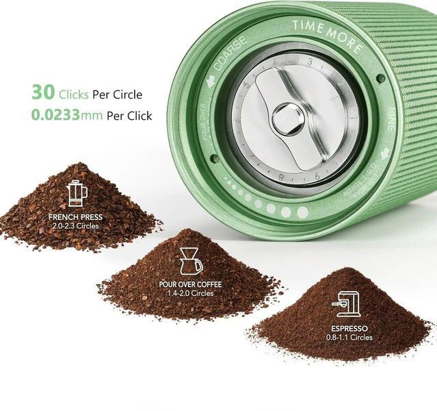 Кофемолка TIMEMORE C3 ESP Pro Green 28-15 фото