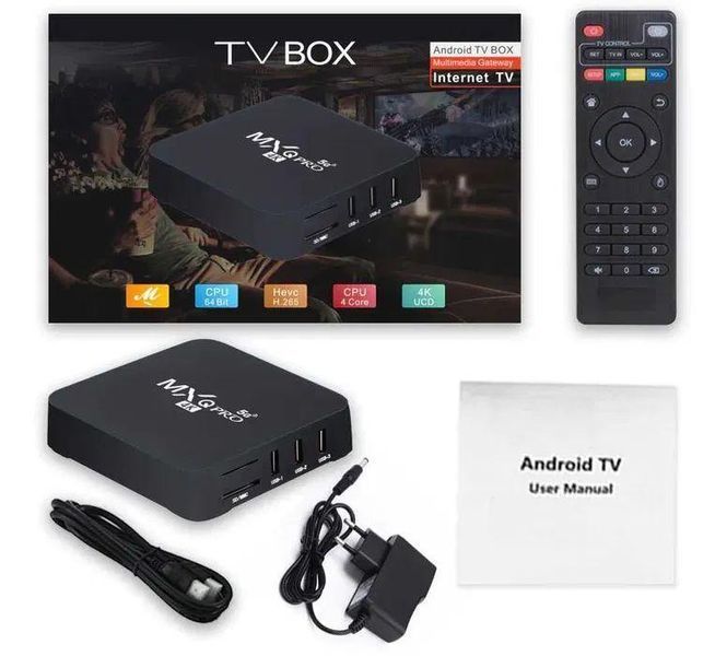 MXQ-PRO 4K HD 1/8 Смарт ТВ приставка Android TV box 8-13 фото