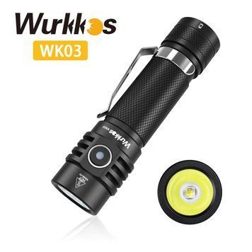Ручний ліхтар Wurkkos WK03 + АКБ в комплекті | 1800 LM | 217 метрів | IPX8 18-25 фото