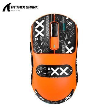 Бездротова мишка&nbsp;ATTACK SHARK X3 Orange | PAW3395 | 26000 DPI | 65 годин на одному заряді 22-18 фото