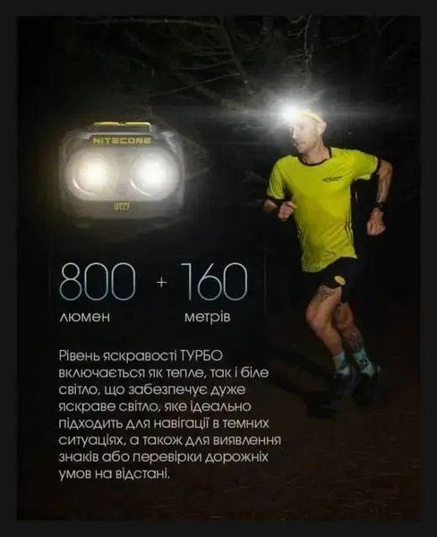 Налобный фонарь Nitecore UT27 + АКБ 1300 мАч 18-31 фото